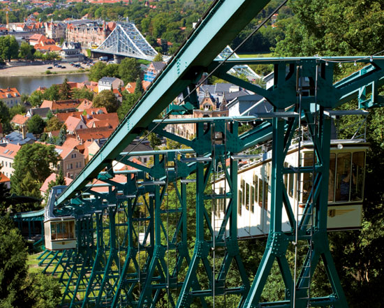 Le monorail, Dresde (Allemagne)