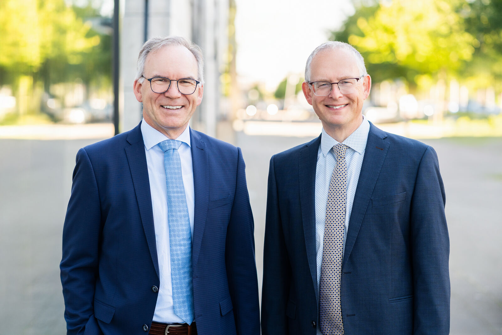 Geschäftsführer Dr. Frank Bayer und Dr. Hugo Brussaard