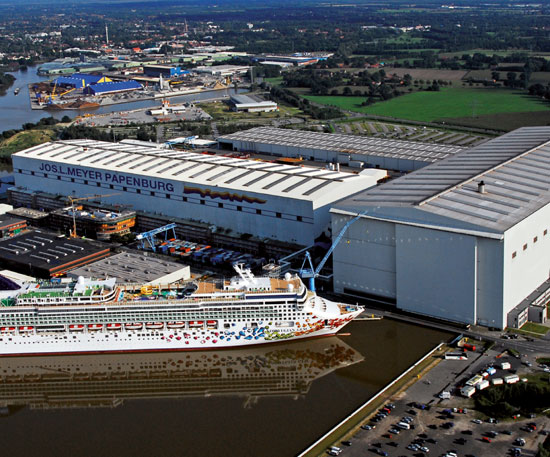 Le chantier naval "MEYERWERFT", Papenburg (Allemagne)